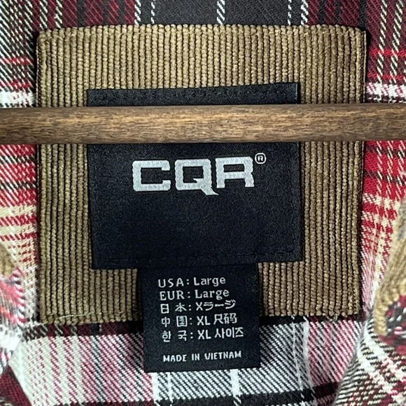 CQR Gear Tactical Series Flannel Button Up Shirt Men's Size Large Plaid NEW - Picture 4 of 9